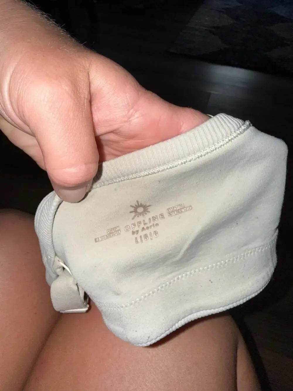 OFFLINE by Aerie Ribbed Square Neck Sports Bra Size Large
